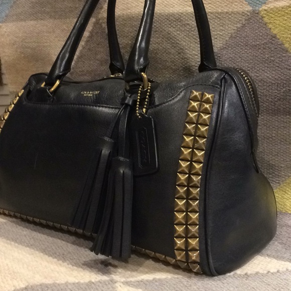 Coach Handbags - COACH black leather handbag